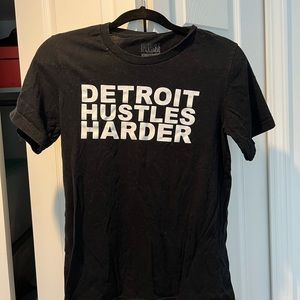 Detroit Hustles Harder tee